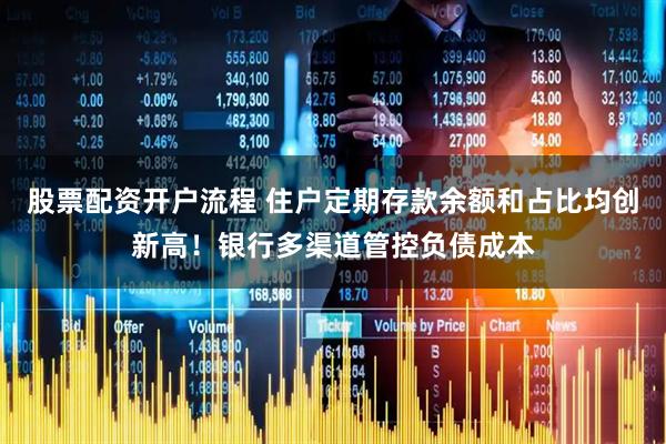 股票配资开户流程 住户定期存款余额和占比均创新高！银行多渠道管控负债成本